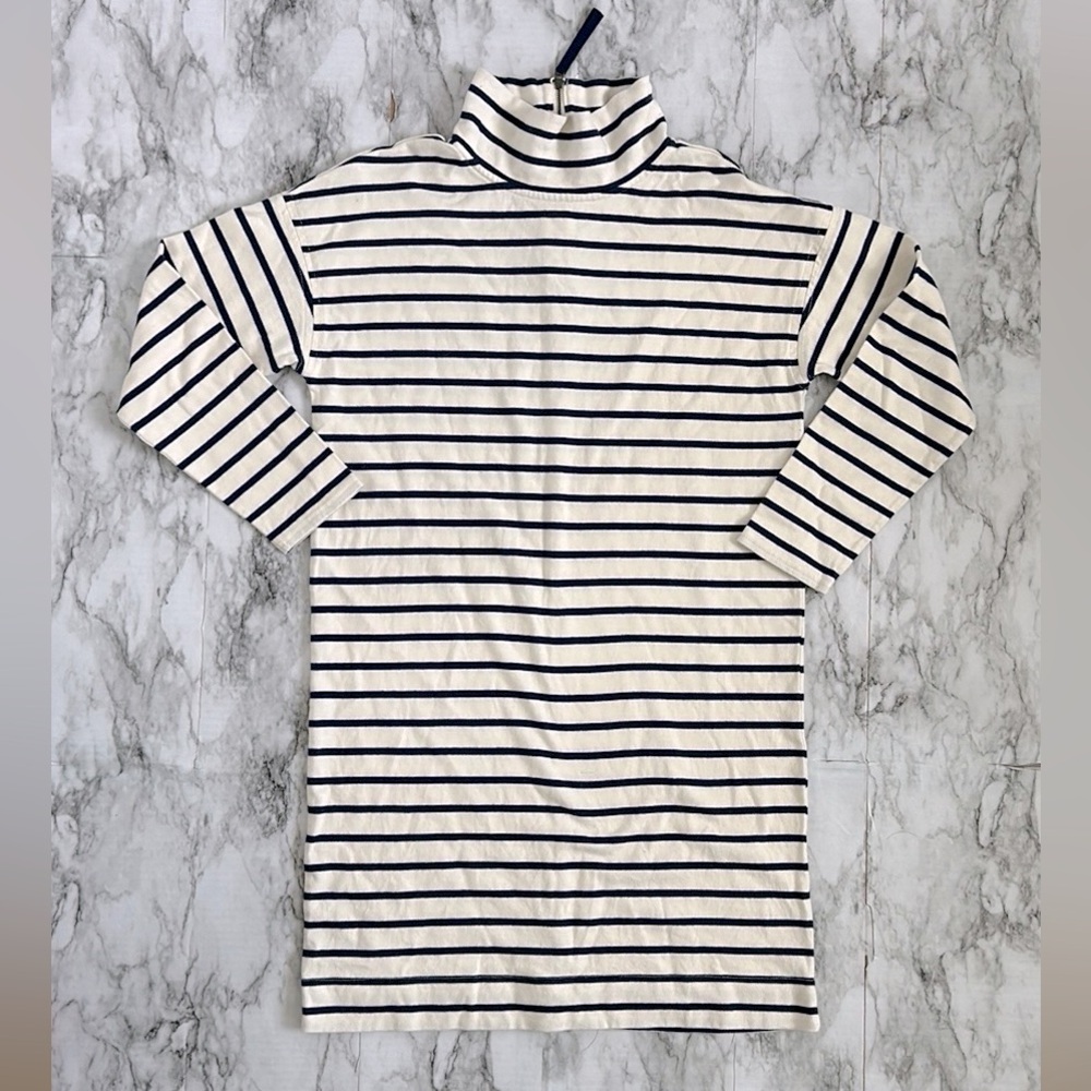 Vineyard vines | women’s size small 100% cotton striped funnel neck dress preppy
